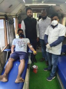 BJYM organized 70 blood donation camp