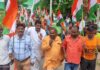 छपिया में ग्राम प्रधान प्रतिनिधि के नेतृत्व में निकाली गई तिरंगा यात्रा